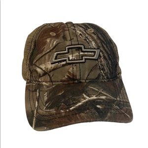 Chevrolet SnapBack Camouflage Mesh Hat Chevy Bow Tie Camo